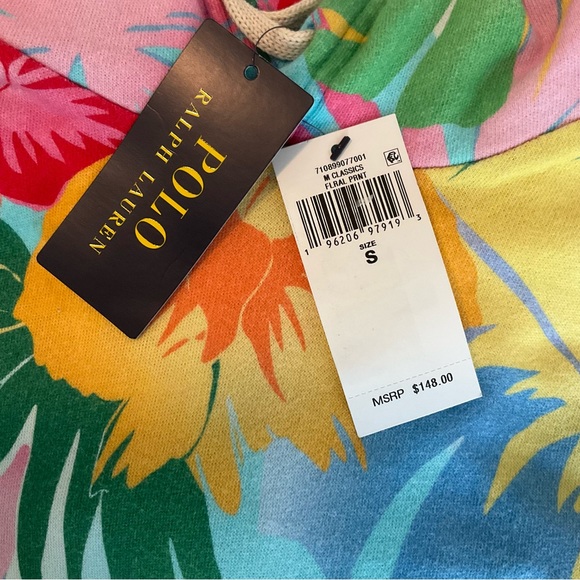 Polo Ralph Lauren Floral Print Hoodie Mens size Small - Picture 9 of 10